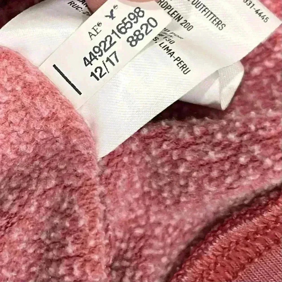 American Eagle Vintage Wash Red Hoodie Sweatshirt Pullover Hooded Size M - Picture 7 of 8